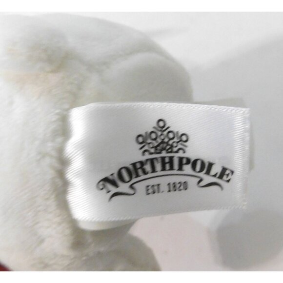 Hallmark Northpole Christmas Tree Ornament Plush Bear Candy Cane - Picture 7 of 8